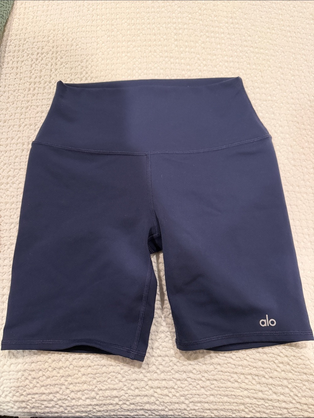ALO Yoga Navy High-Rise Bike Shorts